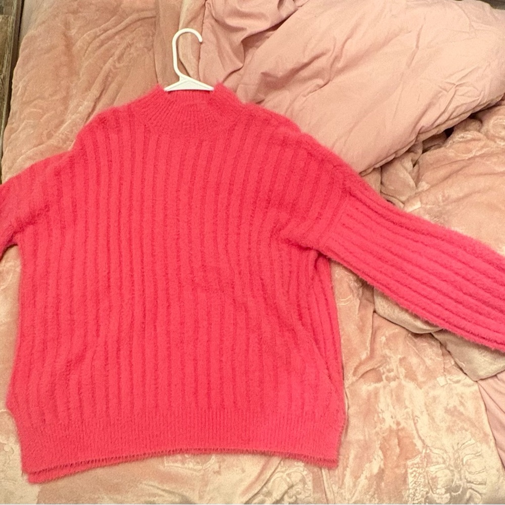 Jessica Simpson Vibrant Pink Turtleneck Sweater